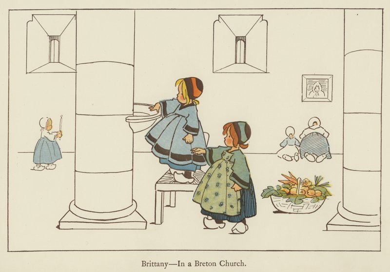 Bretagne, i en bretonsk kyrka av Edith Farmiloe
