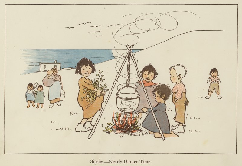 Zigenare, snart dags för middag av Edith Farmiloe