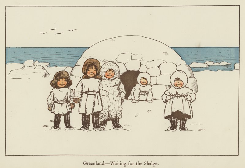 Grönland, väntar på släden av Edith Farmiloe