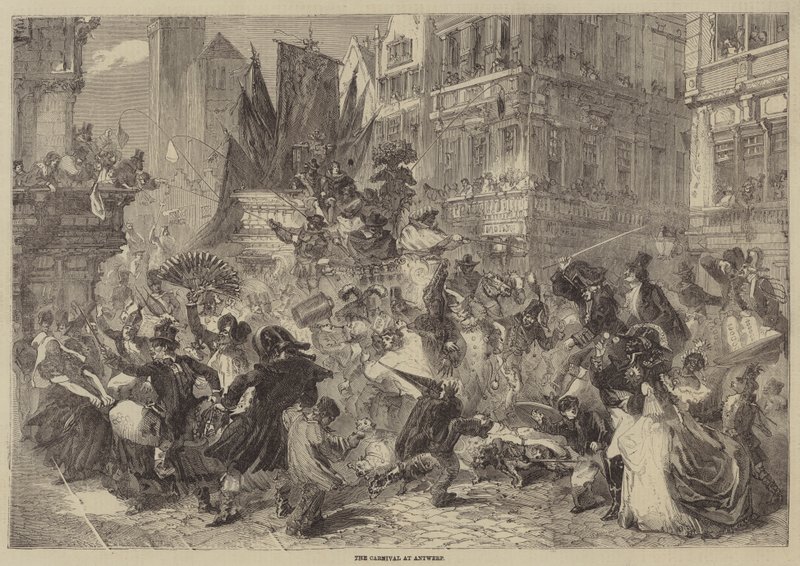 Karnevalen i Antwerpen av Edmond Morin