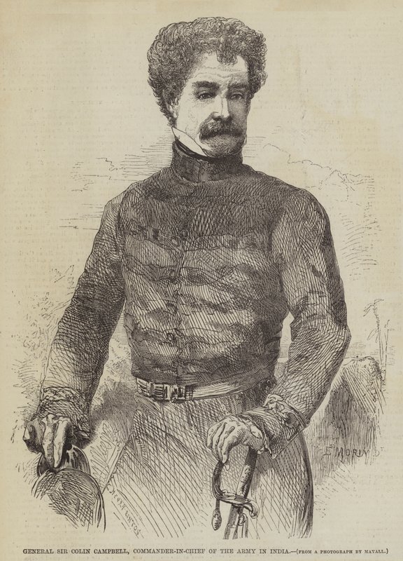 General Sir Colin Campbell, överbefälhavare för armén i Indien av Edmond Morin