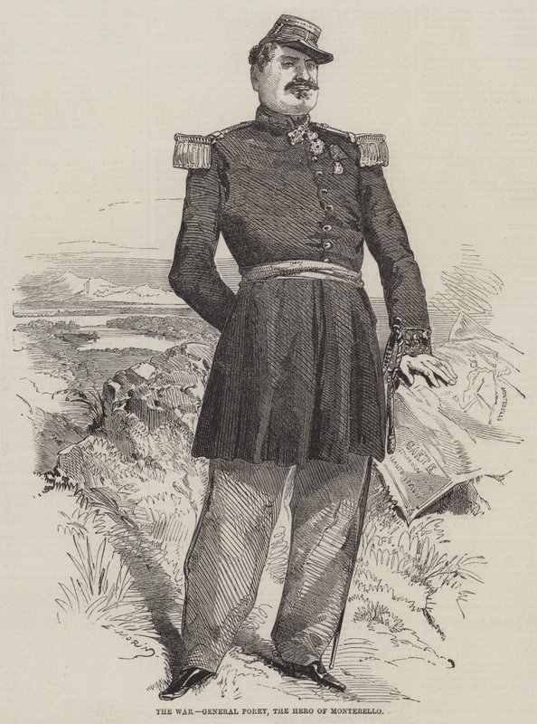 Kriget, General Forey, Montebellos hjälte av Edmond Morin