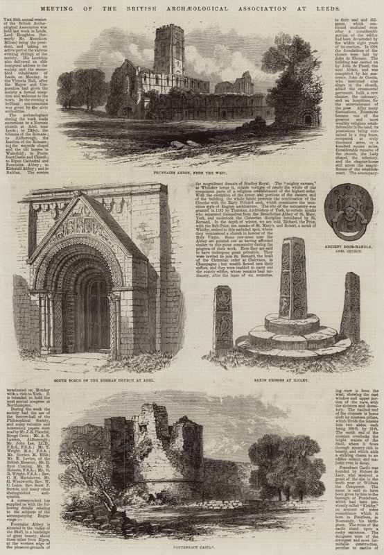 Möte med British Archaeological Association i Leeds av Edmund Morison Wimperis
