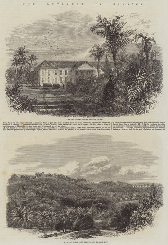 Utbrottet på Jamaica av Edmund Morison Wimperis