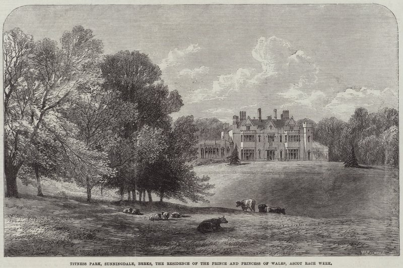 Titness Park, Sunningdale, Berks, residenset för prinsen och prinsessan av Wales, Ascot Race Week av Edmund Morison Wimperis