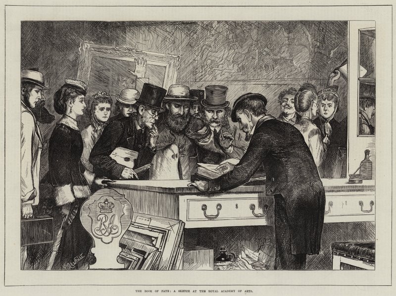 Ödets bok, en skiss vid Royal Academy of Arts av Edmund Richard White
