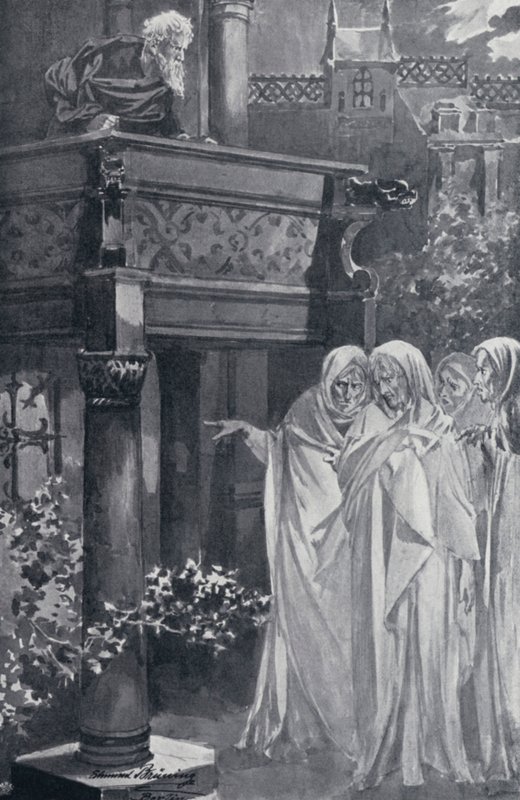 Illustration för Goethes Faust av Edmund Bruning