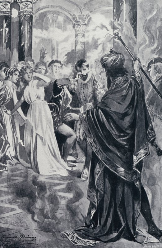 Illustration för Goethes Faust av Edmund Bruning