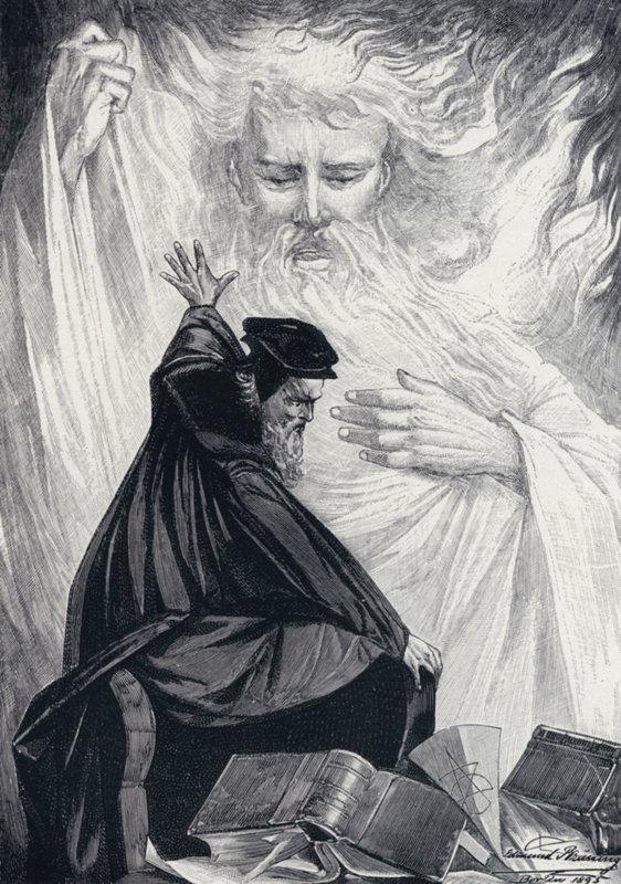 Illustration för Goethes Faust av Edmund Bruning