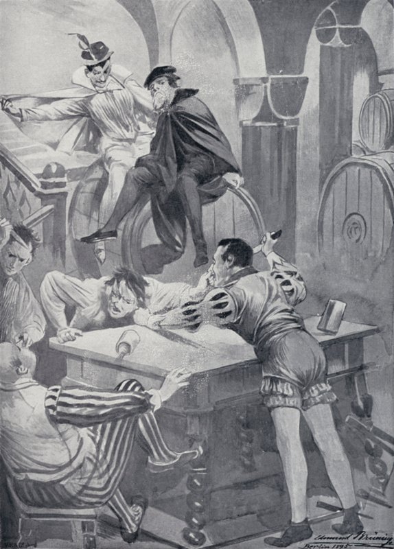Illustration för Goethes Faust av Edmund Bruning