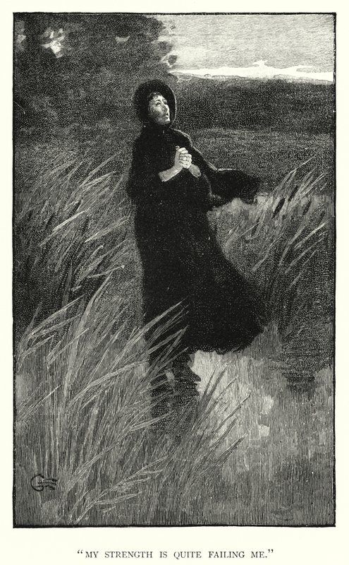 Illustration för Jane Eyre av Charlotte Bronte (gravyr) av Edmund Henry Garrett