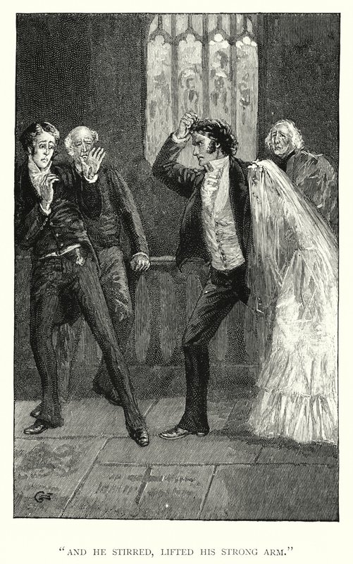Illustration för Jane Eyre av Charlotte Bronte (gravyr) av Edmund Henry Garrett