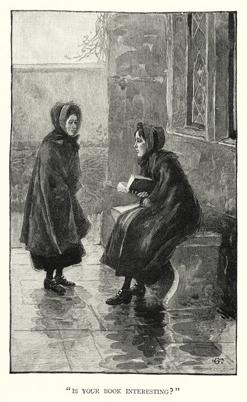 Illustration för Jane Eyre av Charlotte Bronte (gravyr) av Edmund Henry Garrett