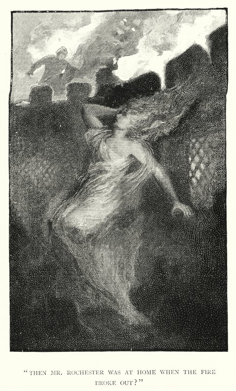 Illustration för Jane Eyre av Charlotte Bronte (gravyr) av Edmund Henry Garrett