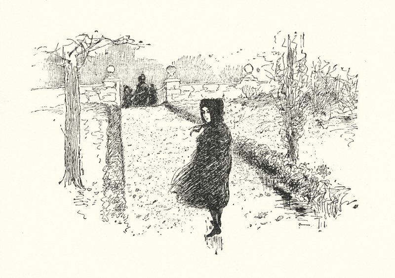 Illustration för Jane Eyre av Charlotte Bronte (litho) av Edmund Henry Garrett