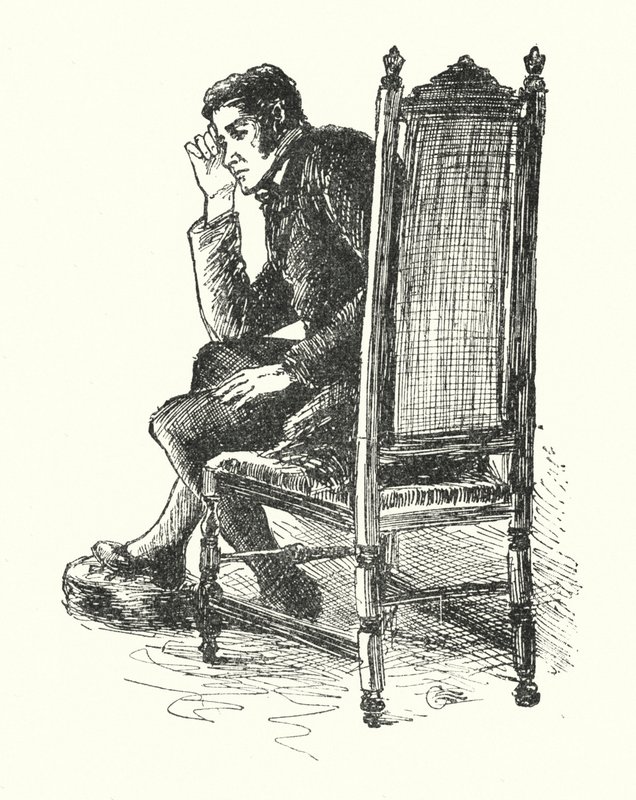 Illustration för Jane Eyre av Charlotte Bronte (litho) av Edmund Henry Garrett