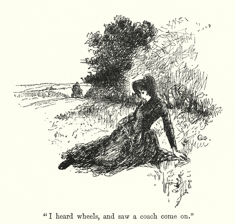 Illustration för Jane Eyre av Charlotte Bronte (litho) av Edmund Henry Garrett