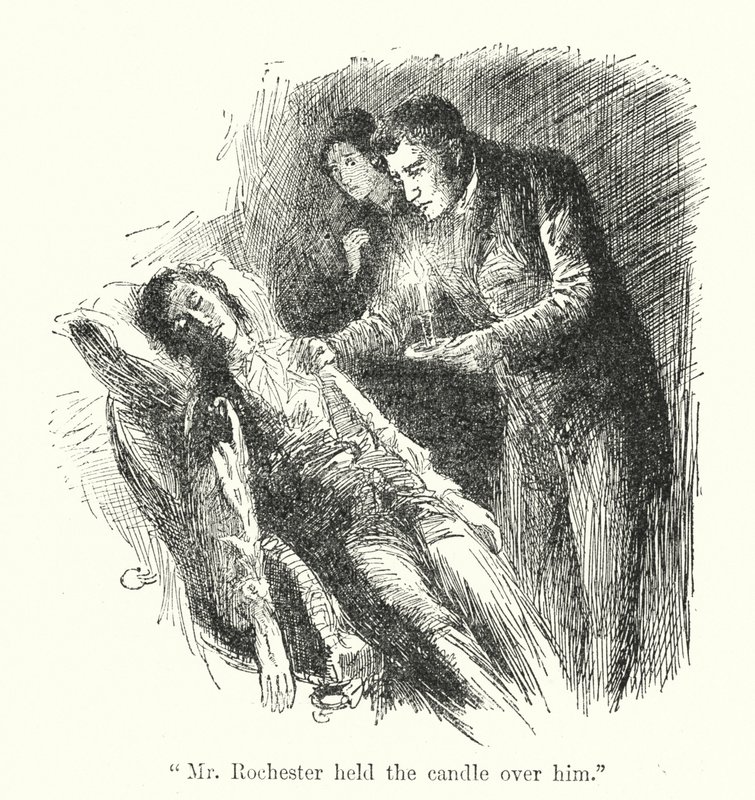 Illustration för Jane Eyre av Charlotte Bronte (litho) av Edmund Henry Garrett