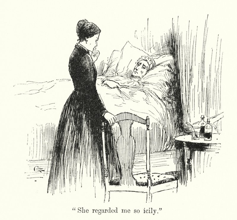 Illustration för Jane Eyre av Charlotte Bronte (litho) av Edmund Henry Garrett