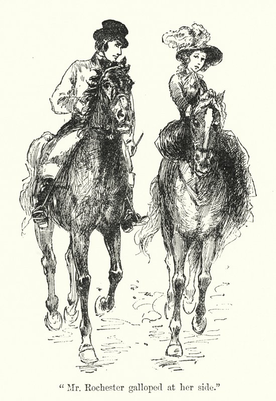 Illustration för Jane Eyre av Charlotte Bronte (litho) av Edmund Henry Garrett