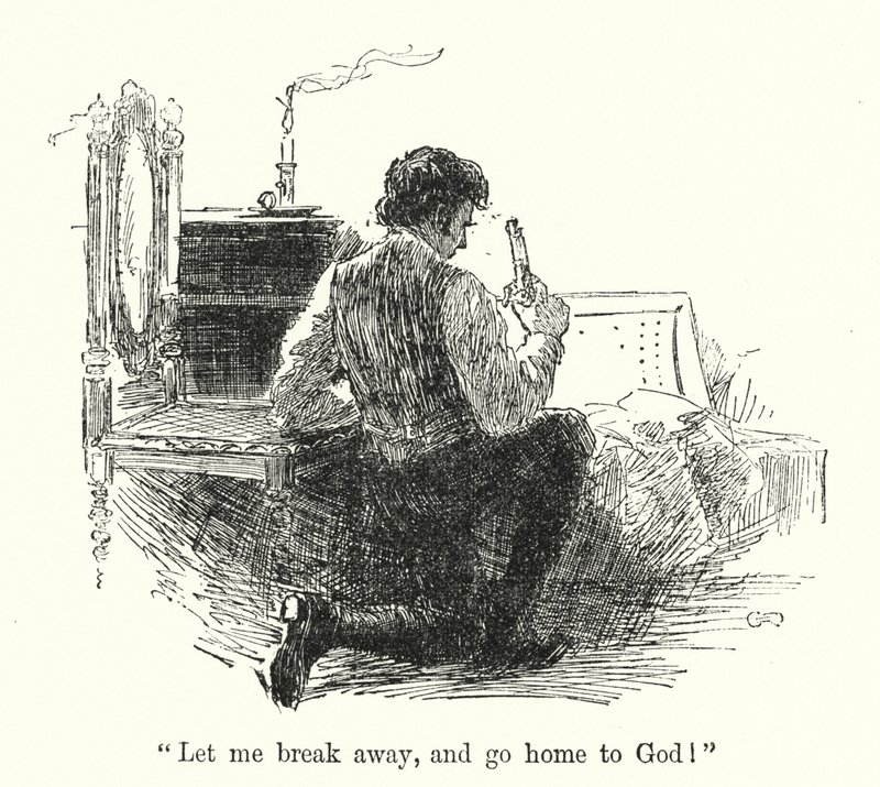 Illustration för Jane Eyre av Charlotte Bronte (litho) av Edmund Henry Garrett