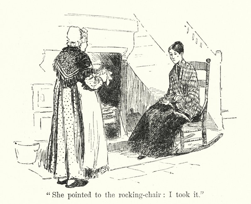 Illustration för Jane Eyre av Charlotte Bronte (litho) av Edmund Henry Garrett
