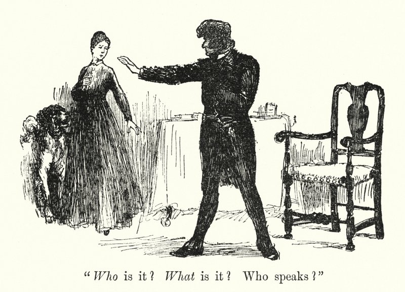 Illustration för Jane Eyre av Charlotte Bronte (litho) av Edmund Henry Garrett
