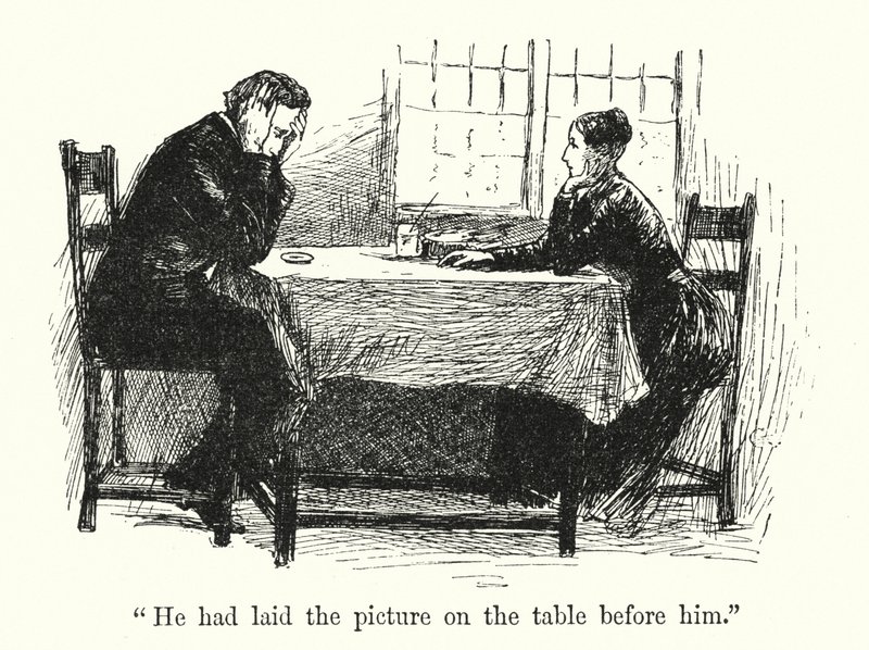 Illustration för Jane Eyre av Charlotte Bronte (litho) av Edmund Henry Garrett