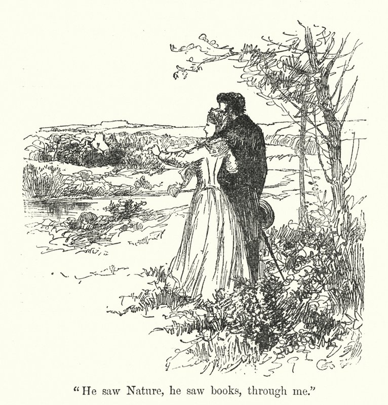 Illustration för Jane Eyre av Charlotte Bronte (litho) av Edmund Henry Garrett