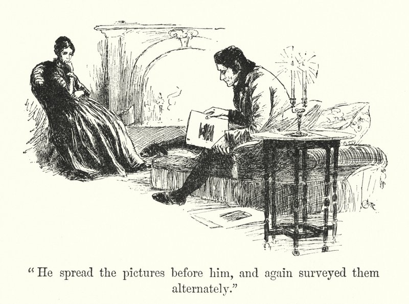 Illustration för Jane Eyre av Charlotte Bronte (litho) av Edmund Henry Garrett