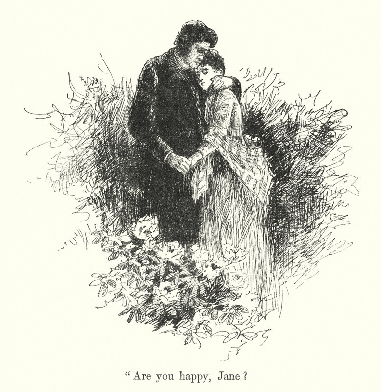 Illustration för Jane Eyre av Charlotte Bronte (litho) av Edmund Henry Garrett