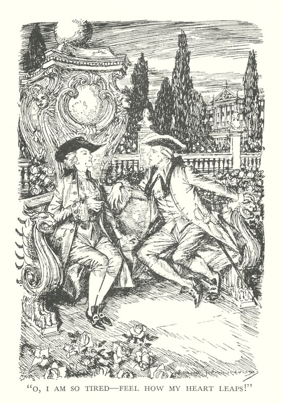 Illustration till R L Stevensons Prins Otto (litografi) av Edmund Joseph (after) Sullivan