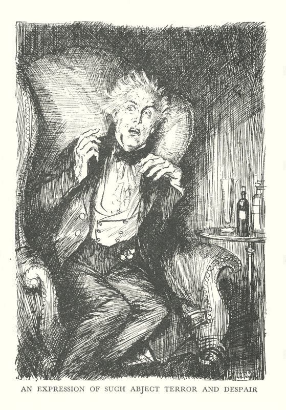 Illustration till R L Stevensons The Strange Case of Dr Jekyll  Mr Hyde (litografi) av Edmund Joseph (after) Sullivan