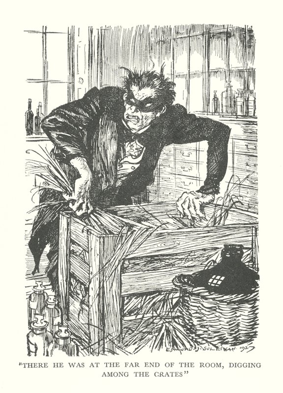 Illustration till R L Stevensons The Strange Case of Dr Jekyll  Mr Hyde (litografi) av Edmund Joseph (after) Sullivan