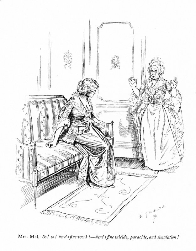 Illustration till Sheridans The Rivals (gravyr) av Edmund Joseph (after) Sullivan