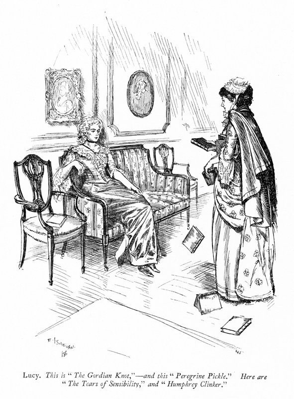 Illustration till Sheridans The Rivals (gravyr) av Edmund Joseph (after) Sullivan