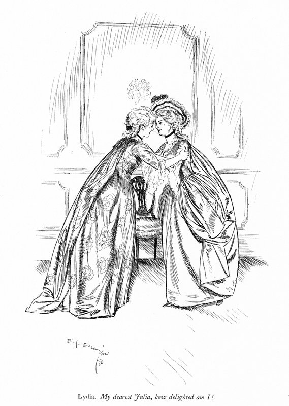 Illustration till Sheridans The Rivals (gravyr) av Edmund Joseph (after) Sullivan