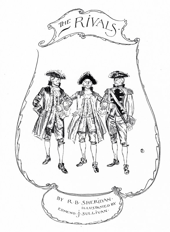 Illustration till Sheridans The Rivals (gravyr) av Edmund Joseph (after) Sullivan