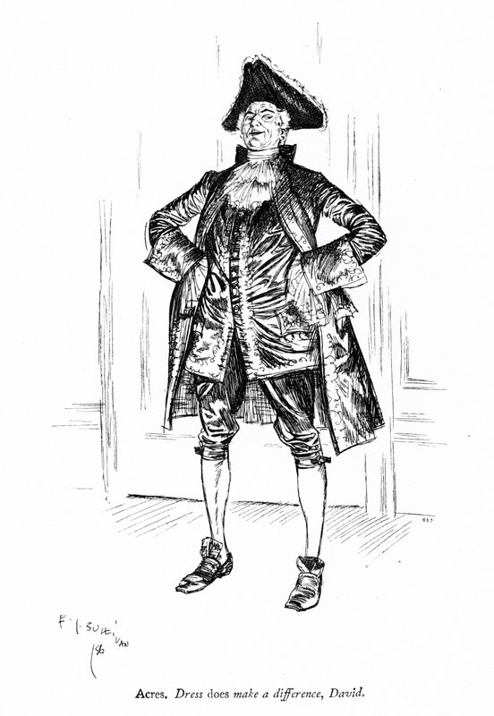 Illustration för Sheridans The Rivals (gravyr) av Edmund Joseph (after) Sullivan