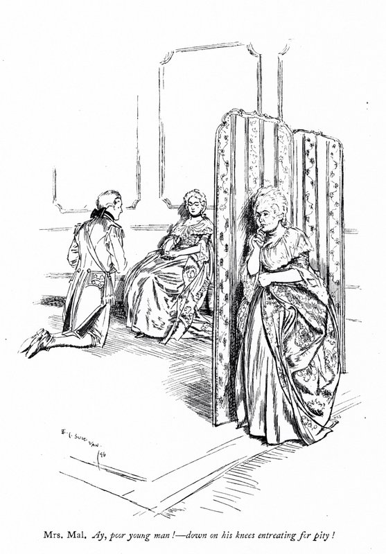 Illustration för Sheridans The Rivals (gravyr) av Edmund Joseph (after) Sullivan