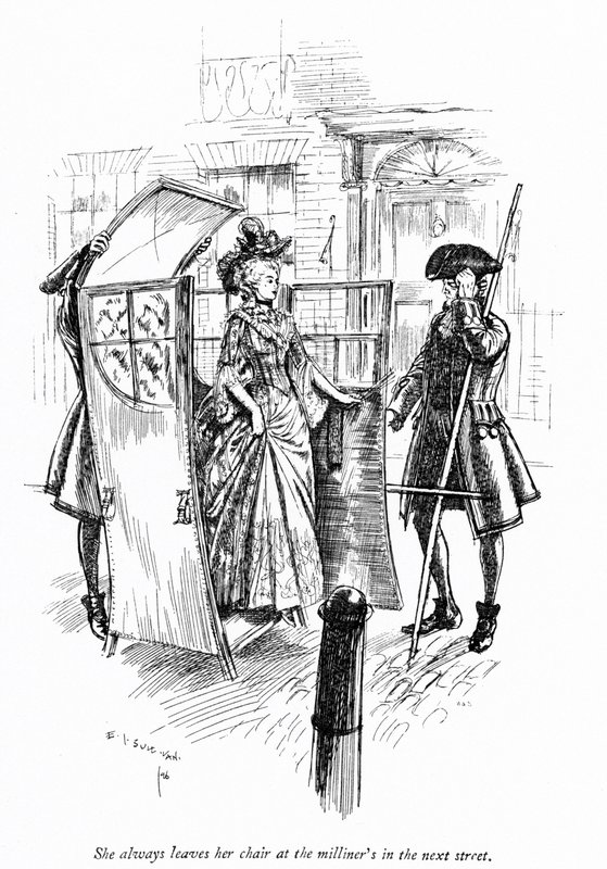 Illustration för Sheridans The School for Scandal (gravyr) av Edmund Joseph (after) Sullivan