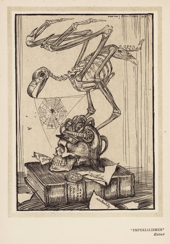 Kejsarens krans: "Imperialismus" (litografi) av Edmund Joseph (after) Sullivan