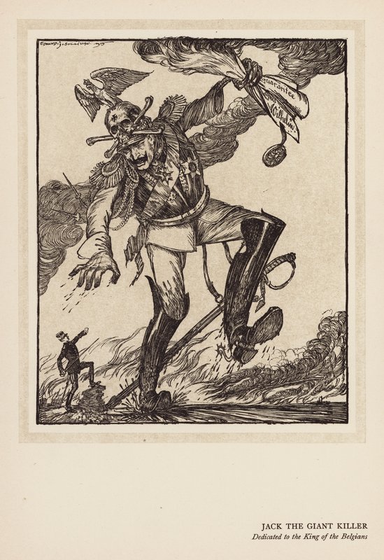Kejsarens krans: Jack the Giant Killer (litografi) av Edmund Joseph (after) Sullivan
