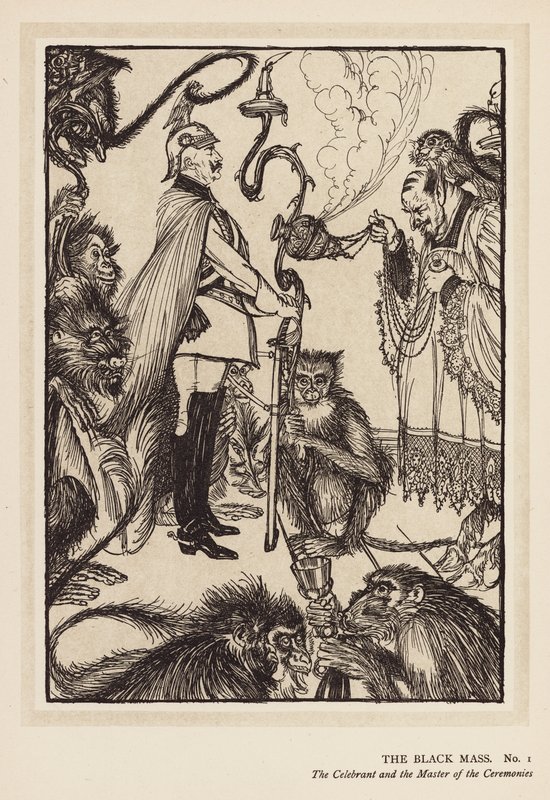 Kejsarens krans: Den svarta mässan (litografi) av Edmund Joseph (after) Sullivan