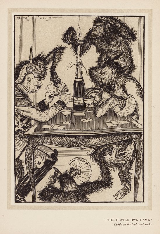 Kejsarens krans: "Djävulens eget spel" (litografi) av Edmund Joseph (after) Sullivan