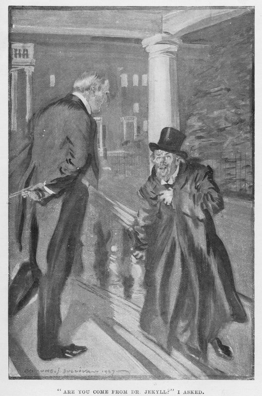 Illustration för Dr Jekyll och Mr Hyde av R L Stevenson av Edmund Joseph Sullivan