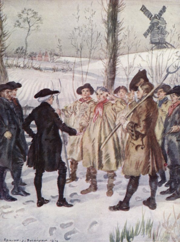 Illustration för The Vicar of Wakefield av Oliver Goldsmith (litho i färg) av Edmund Joseph Sullivan