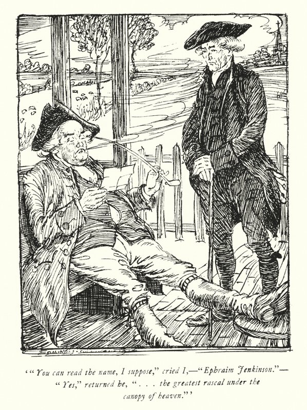 Illustration för The Vicar of Wakefield av Oliver Goldsmith (litho) av Edmund Joseph Sullivan