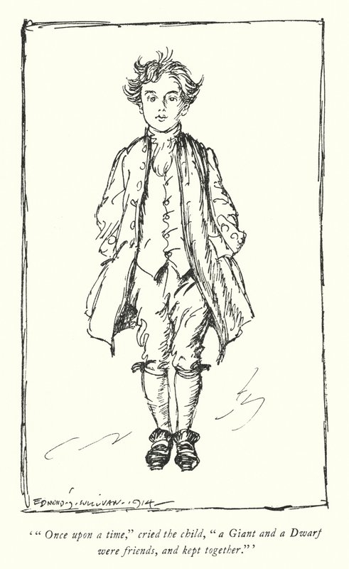 Illustration för The Vicar of Wakefield av Oliver Goldsmith (litho) av Edmund Joseph Sullivan
