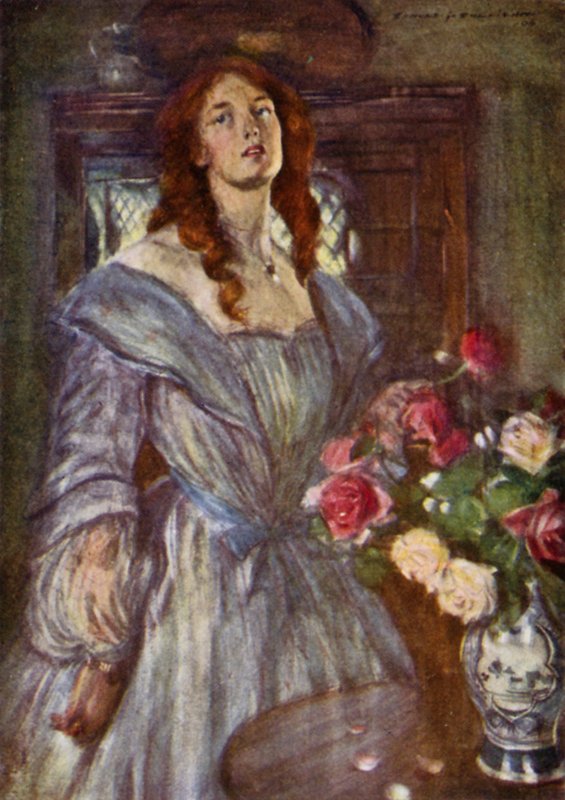 Robert Browning: A Pretty Woman (litho i färg) av Edmund Joseph Sullivan